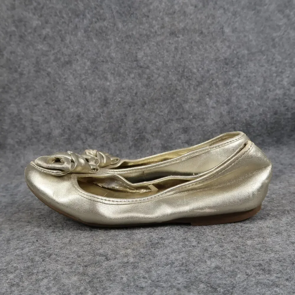 The Childrens Place Shoes Kids Girls 1 Ballet Flats Slip On Bow Knot Metallic
